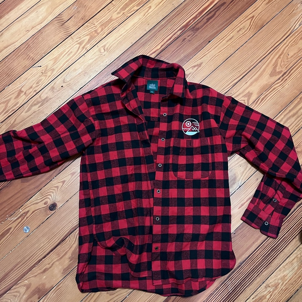 RARE Wild Fable Target Embroidered flannel